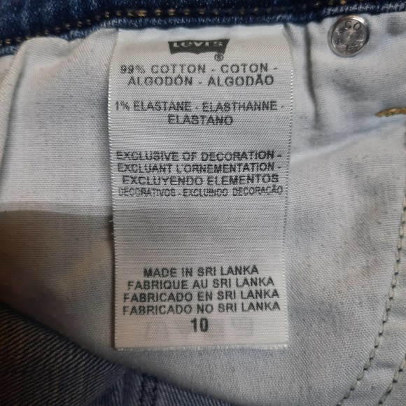 Vintage Levi's 515 Capri Faded and Whiskering Blue Jean 32" x 22" - Picture 11 of 11